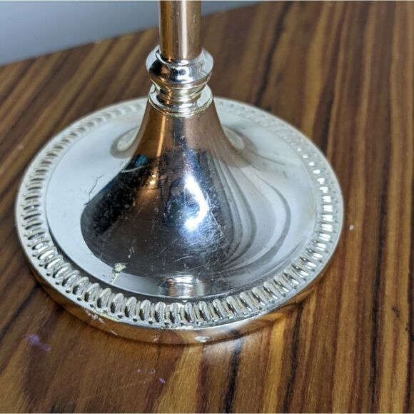 Metal chrome candle holder - Picture 6 of 8